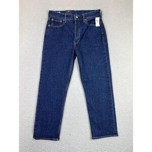 Gap Cheeky Straight High Rise Jeans Womens 28/6 Short Blue Dark Wash Button Fly